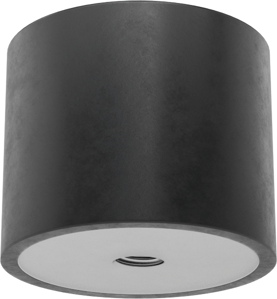 Yük Dereceli Güçlendirilmiş Neopren Kauçuk Tampon, Çelik Taban Plakalı, 3/8"-16 Hole, 1-5/8" Yükseklik, 500 lbs. Maksimum