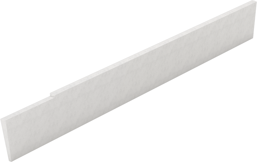 Kesme Bıçağı, Bevelxsq Uç, 1/16" Genişlik, 1/2" Yükseklik, Yüksek Hızlı Çelik