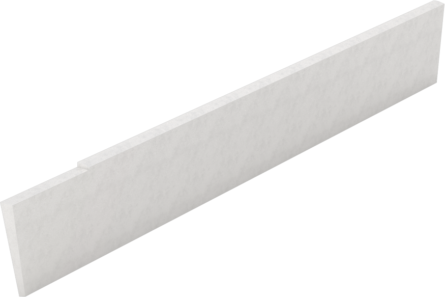 Kesme Bıçağı, Eğimli Uç x Kare Uç, 3/32" Genişlik, 11/16" Yükseklik, Yüksek Hızlı Çelik