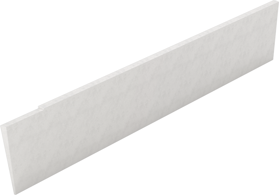 Kesme Bıçağı, Eğimli Uç x Kare Uç, 3/32" Genişlik, 1" Yükseklik, Yüksek Hızlı Çelik