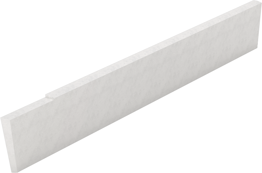 Kesme Bıçağı, Eğimli Uç x Kare Uç, 1/8" Genişlik, 11/16" Yükseklik, Yüksek Hızlı Çelik