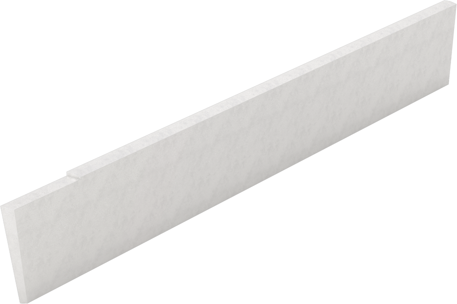 Kesme Bıçağı, Eğimli Uç x Kare Uç, 1/8" Genişlik, 13/16" Yükseklik, Yüksek Hızlı Çelik