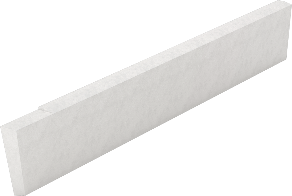Kesme Bıçağı, Eğimli Uç x Kare Uç, 1/4" Genişlik, 1" Yükseklik, Yüksek Hızlı Çelik