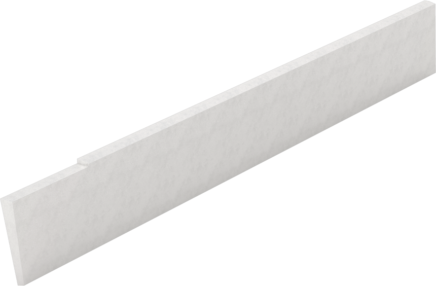 Kesme Bıçağı, Eğimli Uç x Eğimli Uç, 3/32" Genişlik, 5/8" Yüksek, Yüksek Hızlı Çelik