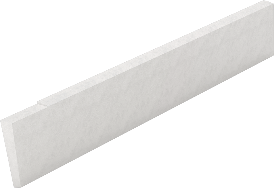 Kesme Bıçağı, Eğimli Uç x Eğimli Uç, 3/16" Genişlik, 1" Yükseklik, Yüksek Hızlı Çelik