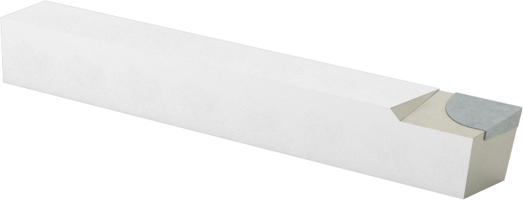 Karbür Uçlu Torna Takımı, C2 Karbür, Alet Ucu Kodu AR-4, 1/4“ x 1/4” Şaft