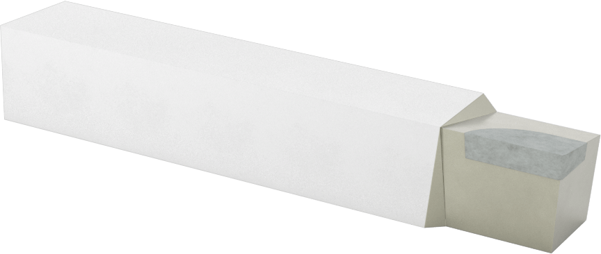 Karbür Uçlu Torna Takımı, C2 Karbür, Alet Ucu Kodu AL-10, 5/8“ x 5/8” Şaft