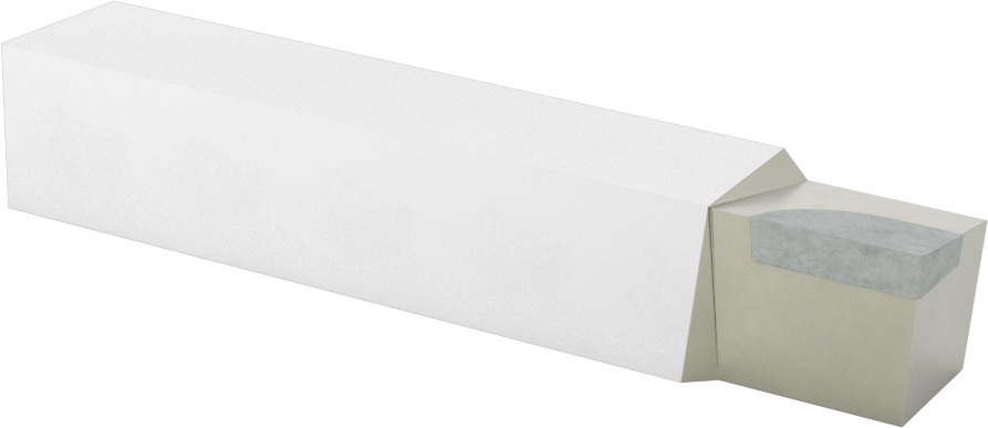 Karbür Uçlu Torna Takımı, C2 Karbür, Takım Ucu Kodu AL-12, 3/4“ x 3/4” Şaft
