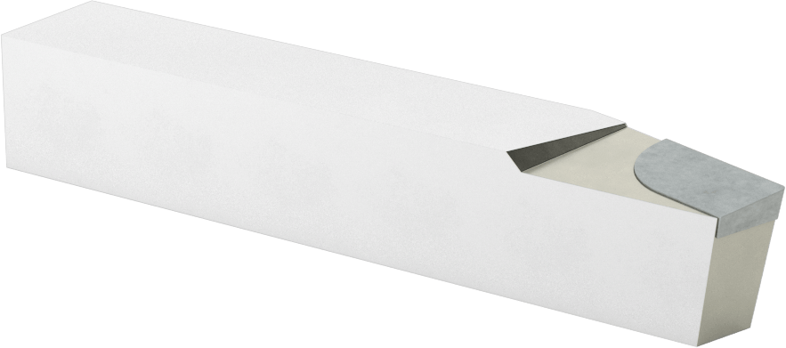 Karbür Uçlu Torna Takımı, C2 Karbür, Alet Ucu Kodu BR-12, 3/4“ x 3/4” Şaft