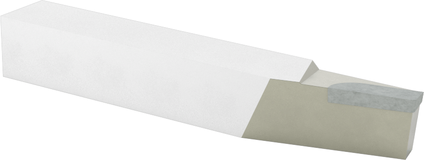 Karbür Uçlu Torna Takımı, C2 Karbür, Alet Ucu Kodu BL-8, 1/2“ x 1/2” Şaft