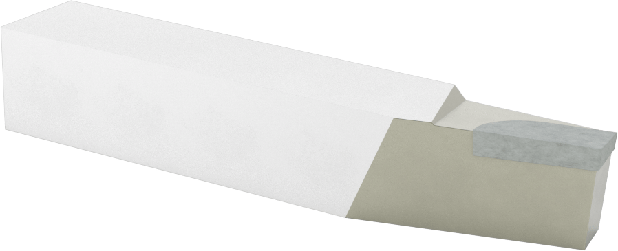 Karbür Uçlu Torna Takımı, C2 Karbür, Alet Ucu Kodu BL-12, 3/4“ x 3/4” Şaft