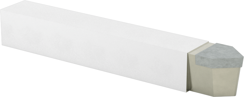 Karbür Uçlu Torna Takımı, C2 Karbür, Takım Ucu Kodu D-8, 1/2“ Genişlik x 1/2” Yükseklik Şaft