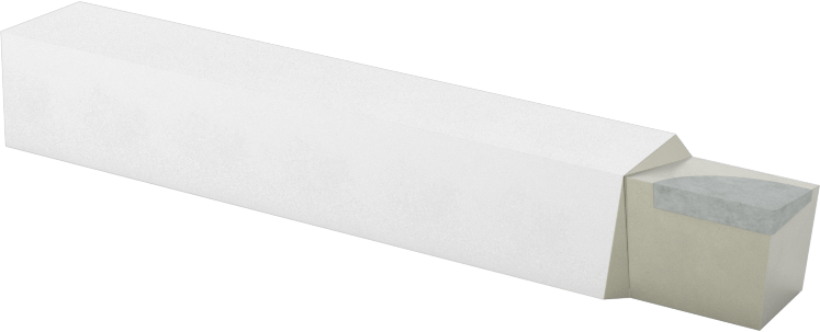Karbür Uçlu Torna Takımı, C6 Karbür, Alet Ucu Kodu AL-5, 5/16“ x 5/16” Şaft