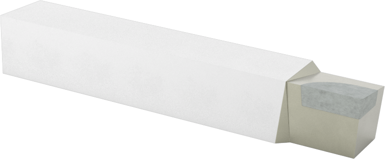 Karbür Uçlu Torna Takımı, Mikro Taneli Karbür, Uç Kodu AL-6, 3/8“ x 3/8” Şaft