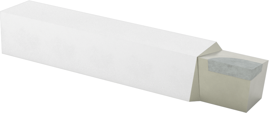 Karbür Uçlu Torna Takımı, Mikro Taneli Karbür, Uç Kodu AL-10, 5/8“ x 5/8” Şaft