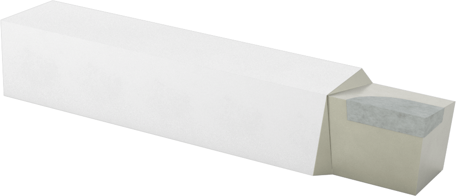 Karbür Uçlu Torna Takımı, Mikro Taneli Karbür, Uç Kodu AL-12, 3/4“ x 3/4” Şaft