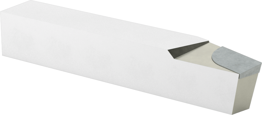 Karbür Uçlu Torna Takımı, Mikro Taneli Karbür, Uç Kodu BR-12, 3/4“ x 3/4” Şaft