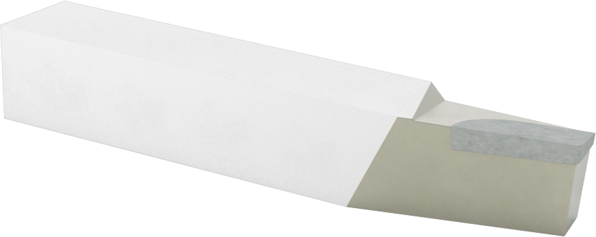Karbür Uçlu Torna Takımı, Mikro Taneli Karbür, Uç Kodu BL-10, 5/8“ x 5/8” Şaft