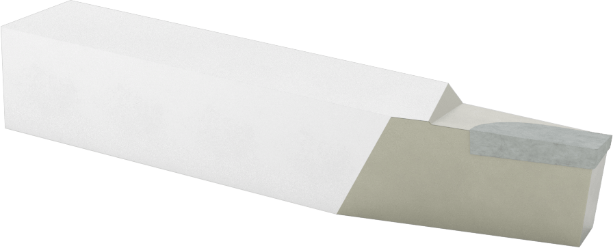 Karbür Uçlu Torna Takımı, Mikro Taneli Karbür, Uç Kodu BL-12, 3/4“ x 3/4” Şaft