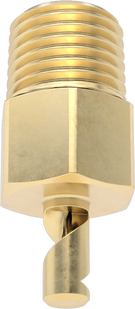 Yüksek Hacimli Tıkanmaya Dayanıklı Sisleme Nozulu, Pirinç, 1/4 NPT Erkek, 10 PSI'da 8,4 gph