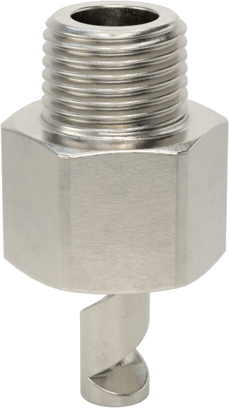 Yüksek Hacimli Tıkanmaya Dayanıklı Sisleme Nozulu, 316 Paslanmaz Çelik, 1/8 NPT Erkek, 10 PSI'da 8,4 gph
