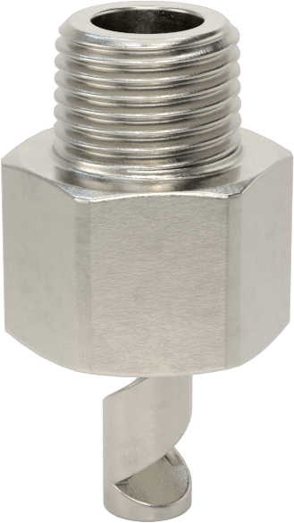 Yüksek Hacimli Tıkanmaya Dayanıklı Sisleme Nozulu, 316 Paslanmaz Çelik, 1/8 NPT Erkek, 10 PSI'da 73,2 gph