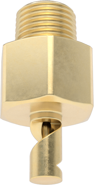 Yüksek Hacimli Tıkanmaya Dayanıklı Sisleme Nozulu, Pirinç, 1/8 NPT Erkek, 10 PSI'da 16,2 gph