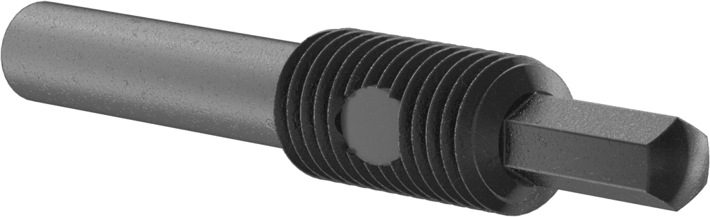 Çıkarma için Uzun Burunlu Yaylı Piston, Siyah Oksit Çelik Gövde, 3/4"-10 Diş Boyutu, 3,75" Gövde Uzunluğu
