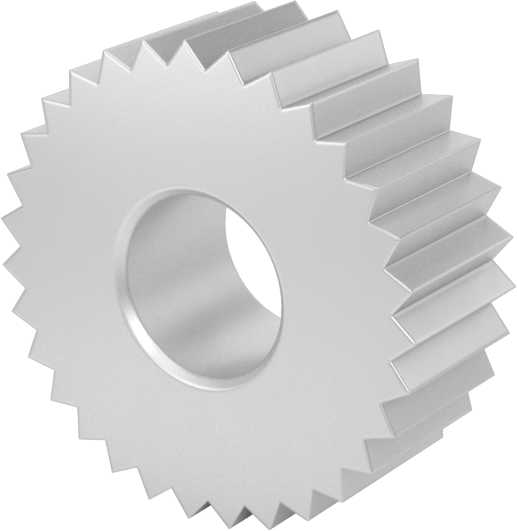 M42 Yüksek Hızlı Takım Çeliği Tırtıl, Düz, Orta Kaplama için, 1/2" Çap