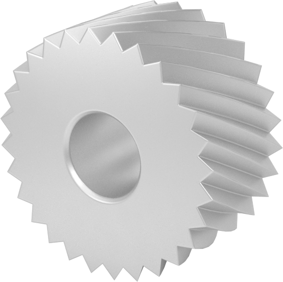 M42 Yüksek Hızlı Takım Çeliği Tırtıl, Sağ El Spiral, Kaba Yüzey için, 3/4 inç Çap