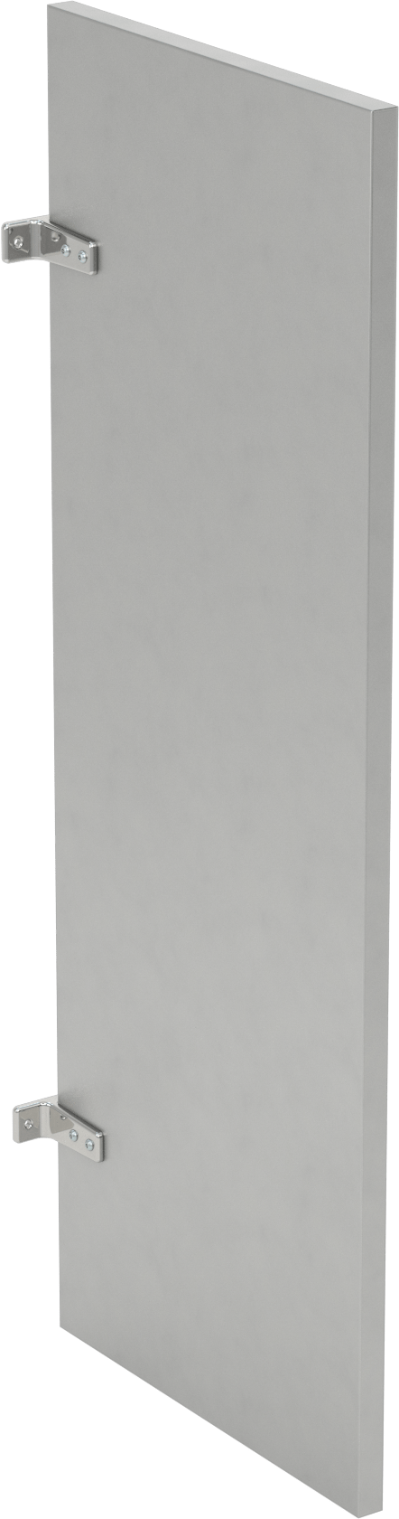 Paslanmaz Çelik Pisuar Bölmesi, Duvara Asılan, 48“ Yükseklik x 1” Genişlik x 18" Derinlik Toplam
