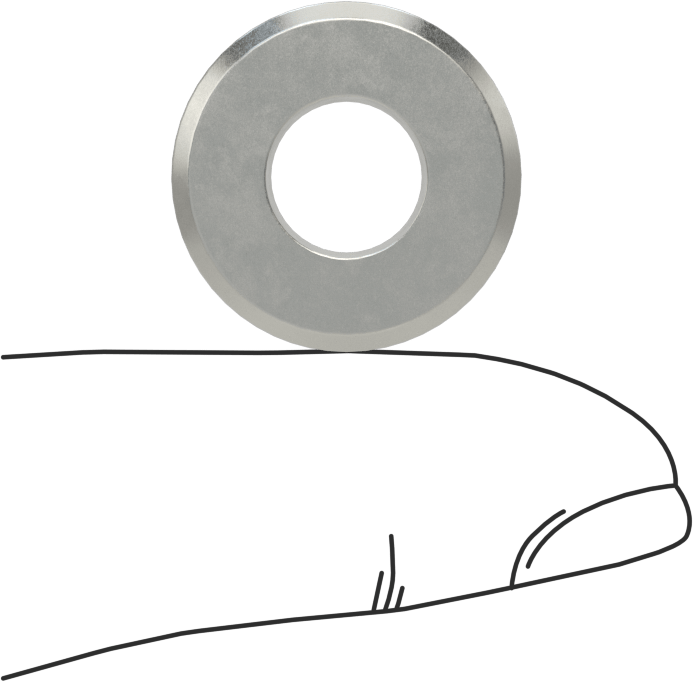 Yumuşak Metal ve Ahşap için Matkap Burcu, 0.3438" ID, 3/4" OD, 1/2" Uzunluk