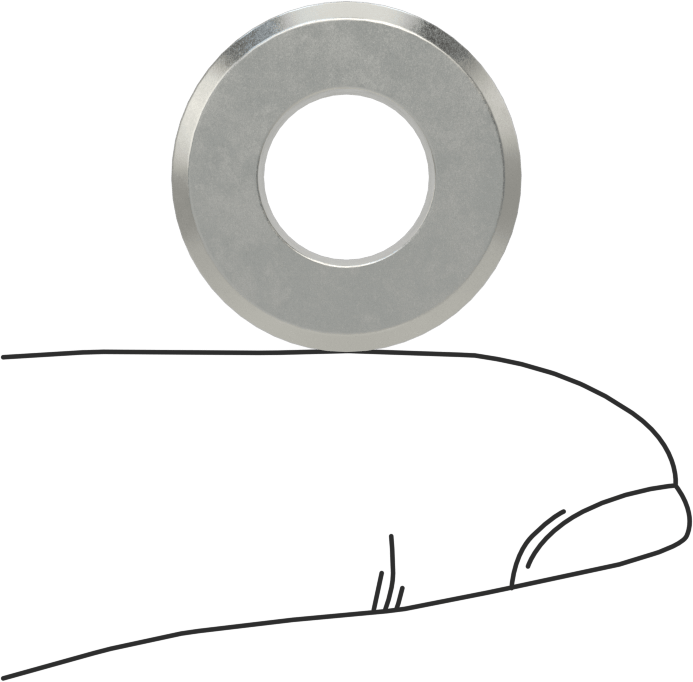 Yumuşak Metal ve Ahşap için Matkap Burcu, 0.377" ID, 3/4" OD, 1/2" Uzunluk