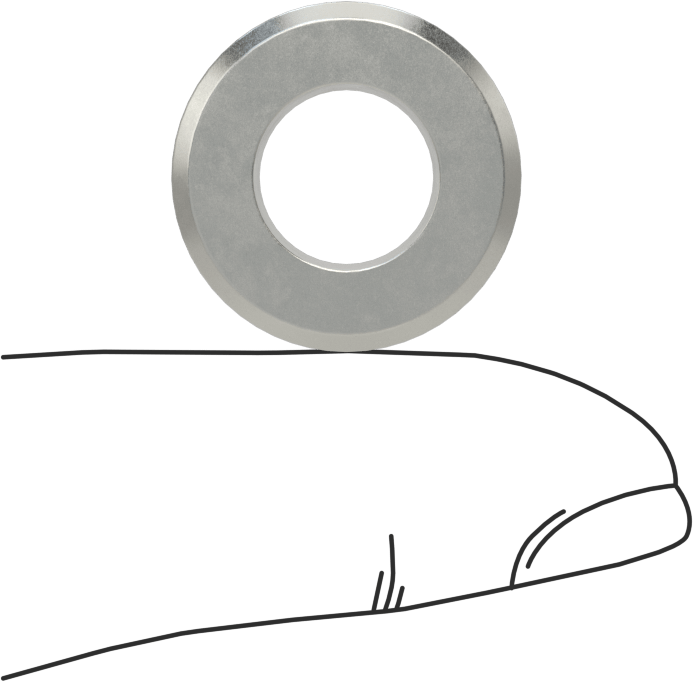 Yumuşak Metal ve Ahşap için Matkap Burcu, 0.397" ID, 3/4" OD, 1/2" Uzunluk