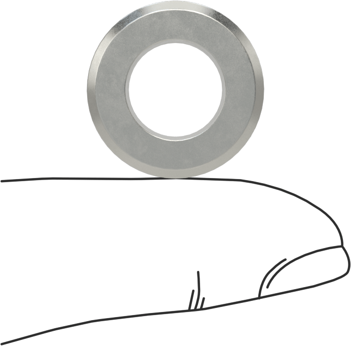 Yumuşak Metal ve Ahşap için Matkap Burcu, 0.4219" ID, 3/4" OD, 1/2" Uzunluk