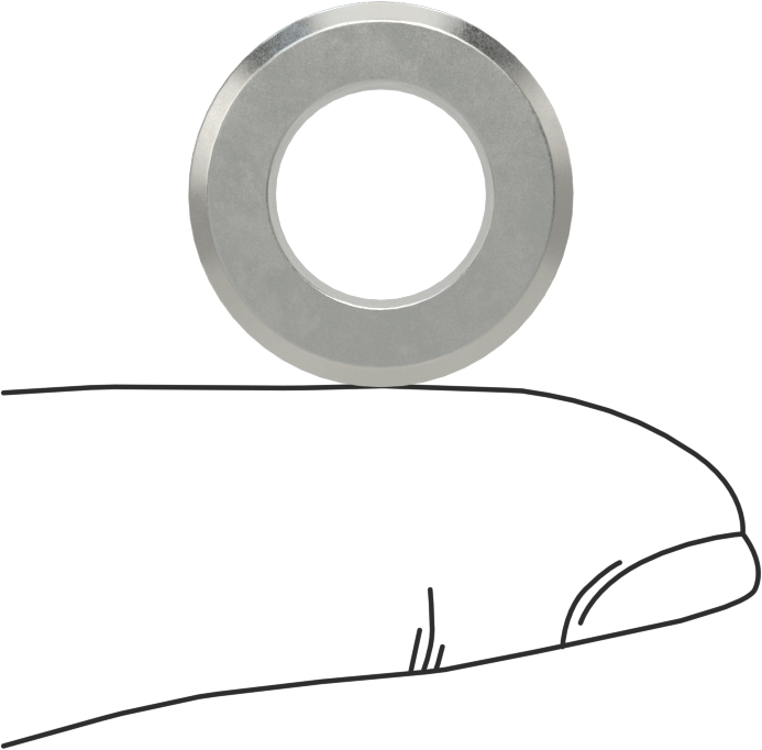 Yumuşak Metal ve Ahşap için Matkap Burcu, 0.4375" ID, 3/4" OD, 1/2" Uzunluk