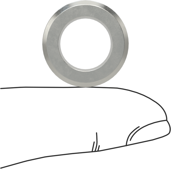 Yumuşak Metal ve Ahşap için Matkap Burcu, 0.4688" ID, 3/4" OD, 1/2" Uzunluk