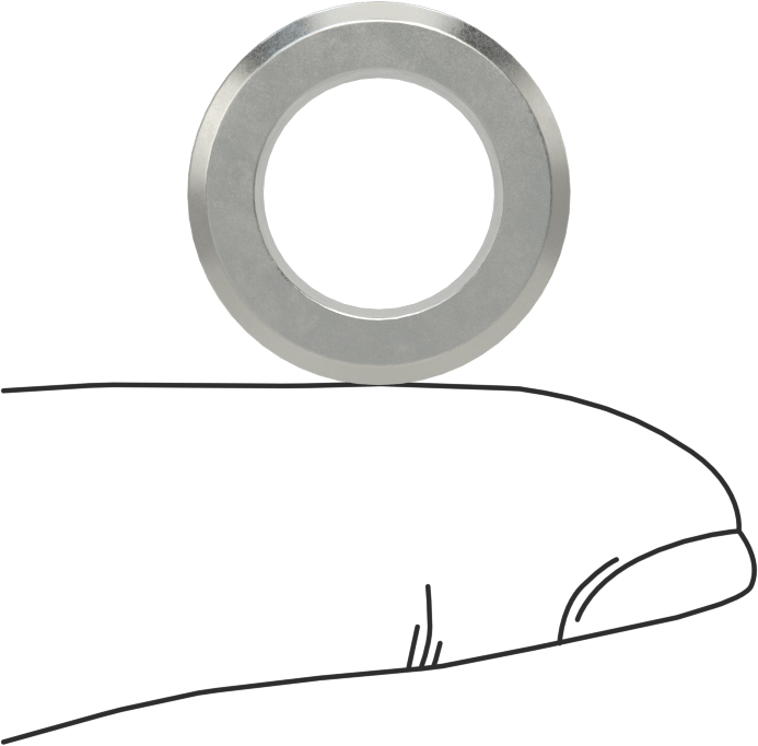 Yumuşak Metal ve Ahşap için Matkap Burcu, 0.4844" ID, 3/4" OD, 1/2" Uzunluk