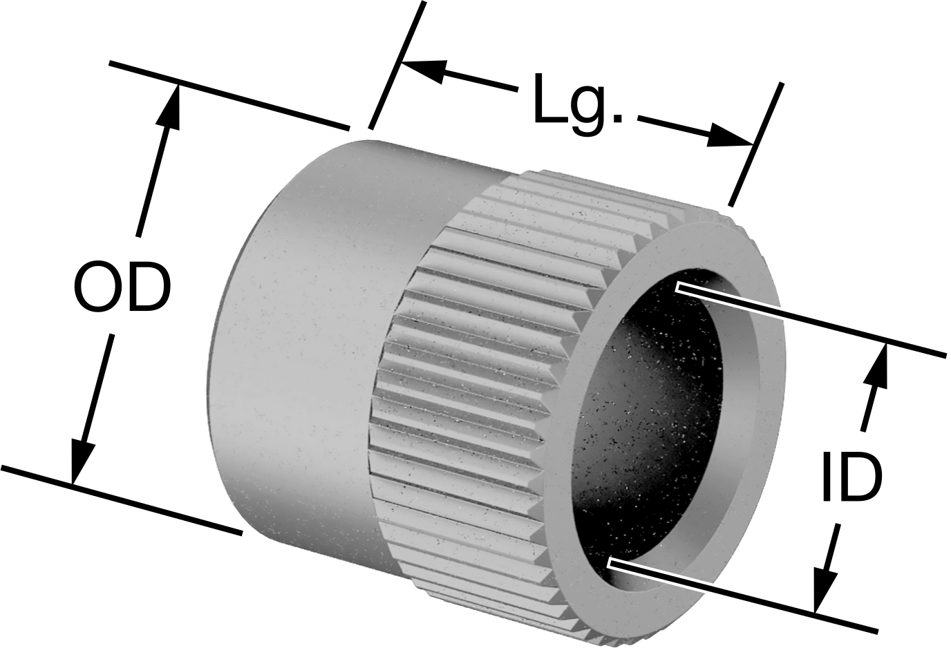 Yumuşak Metal ve Ahşap için Matkap Burcu, 0.5" ID, 3/4" OD, 3/4" Uzunluk