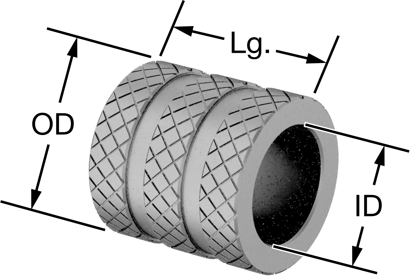 Plastik için Strong-Hold Matkap Burcu, 0.2813" ID, 1/2" OD, 1/2" Uzunluk