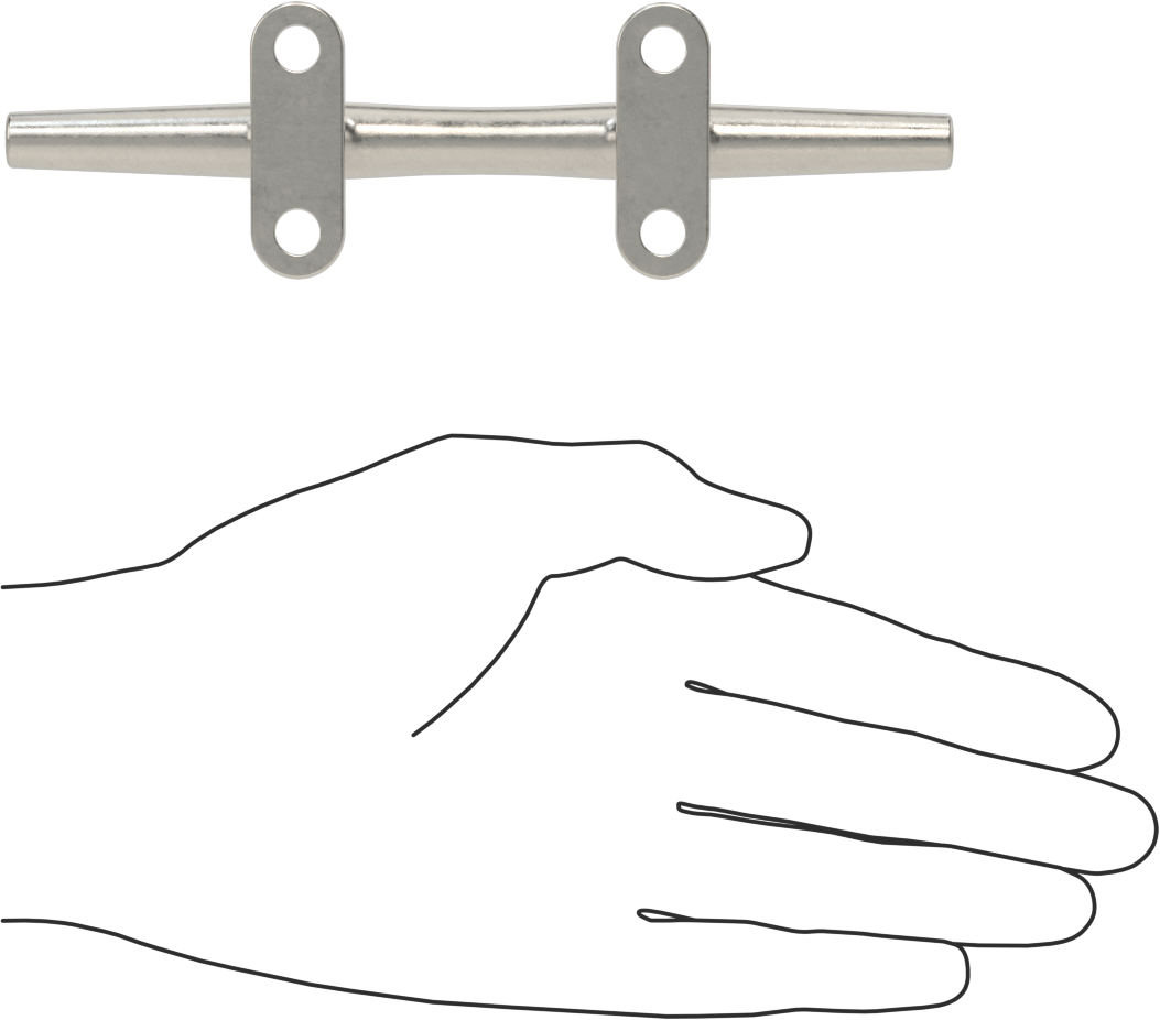 Sarmalı Halat Kelepçesi, 7/16" halat çapı için, 316 Paslanmaz Çelik, 6 inç Uzunluk, 1-1/4" Toplam Yükseklik
