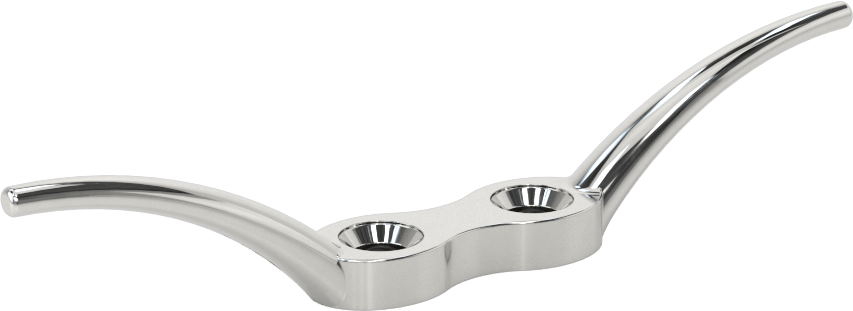 Sarmalı Halat Kelepçesi, 1/4" Halat Çapı için, 4-7/16" Uzunluk, Krom Kaplı Çinko