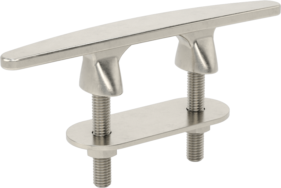 Sarmalı Halat Kelepçesi, 1/2" Halat Çapı için, 316 Paslanmaz Çelik, 8" Uzunluk, 1-3/8" Toplam Yükseklik