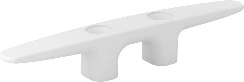 Sarmalı Halat Kelepçesi, 3/8" Halat Çapı için, Naylon, 6-1/16" Uzunluk, Beyaz