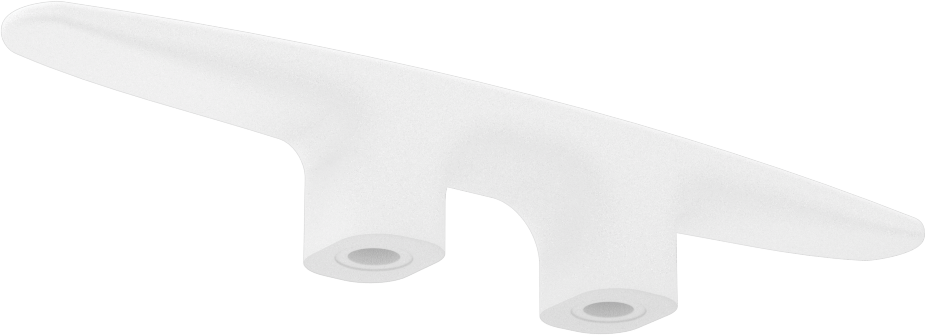 Sarmalı Halat Kelepçesi, 3/8" Halat Çapı için, Naylon, 6-1/16" Uzunluk, Beyaz