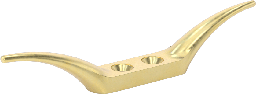 Sarmalı Halat Kelepçesi, 1/4" Halat Çapı için, Pirinç, 4-1/16" Uzunluk, 3/4" Toplam Yükseklik