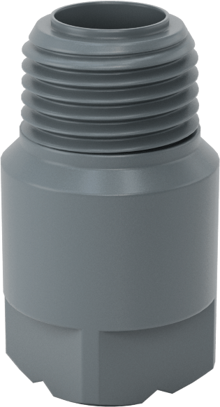 Kare Desenli Püskürtme Memesi, PVC Plastik, 1/8 NPT Erkek, 0,5 gpm 20 PSI'da