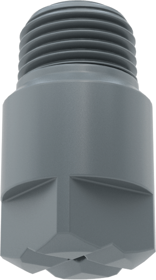 Kare Desenli Püskürtme Memesi, PVC Plastik, 1/8 NPT Erkek, 0,5 gpm 20 PSI'da