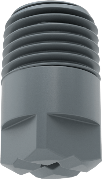 Kare Desenli Püskürtme Memesi, PVC Plastik, 1/4 NPT Erkek, 20 PSI'da 1,4 gpm