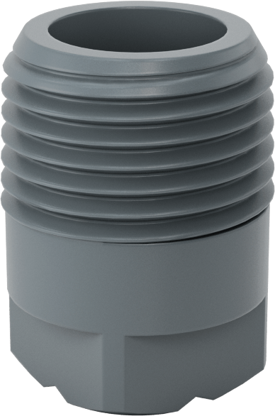 Kare Desenli Püskürtme Memesi, PVC Plastik, 1/2 NPT Erkek, 20 PSI'da 5,5 gpm